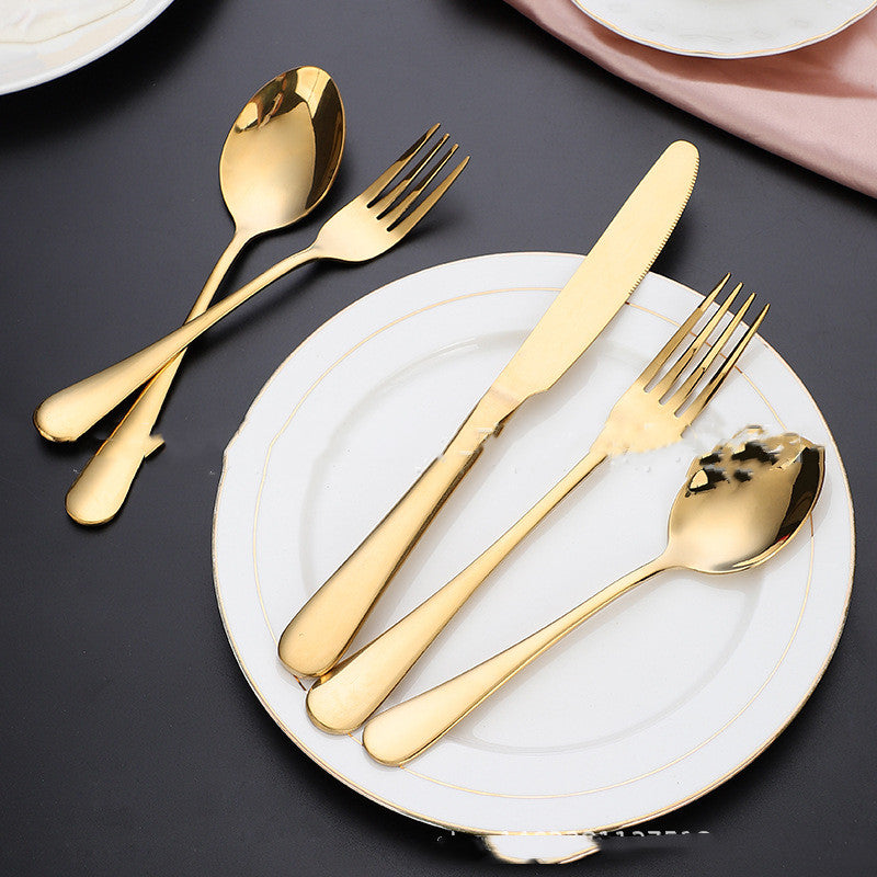 45 Piece Golden Western Cutlery Set full collection