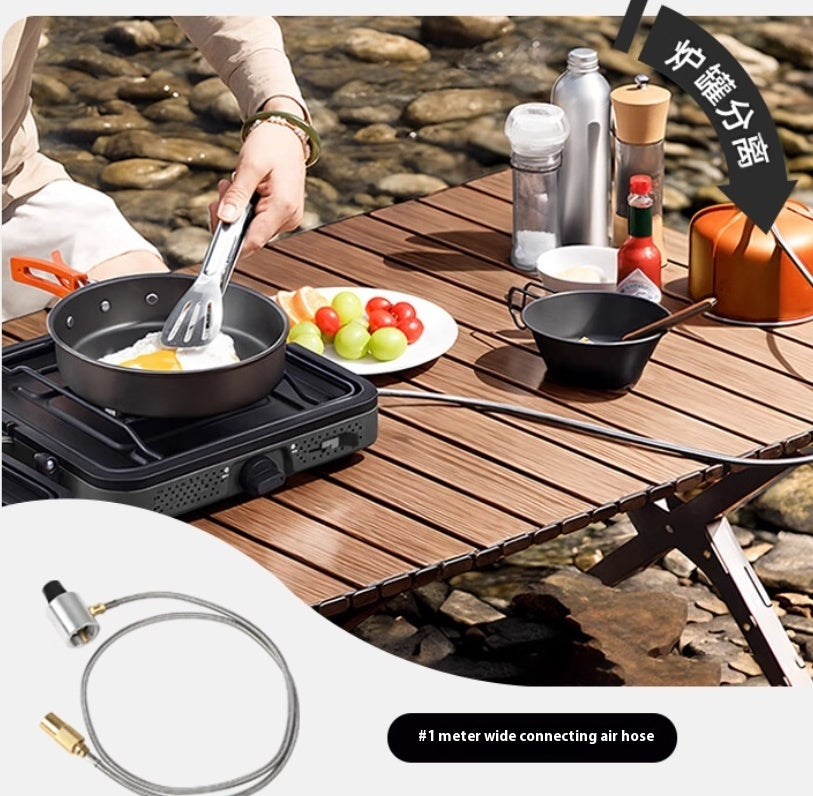portable double burner gas stove
