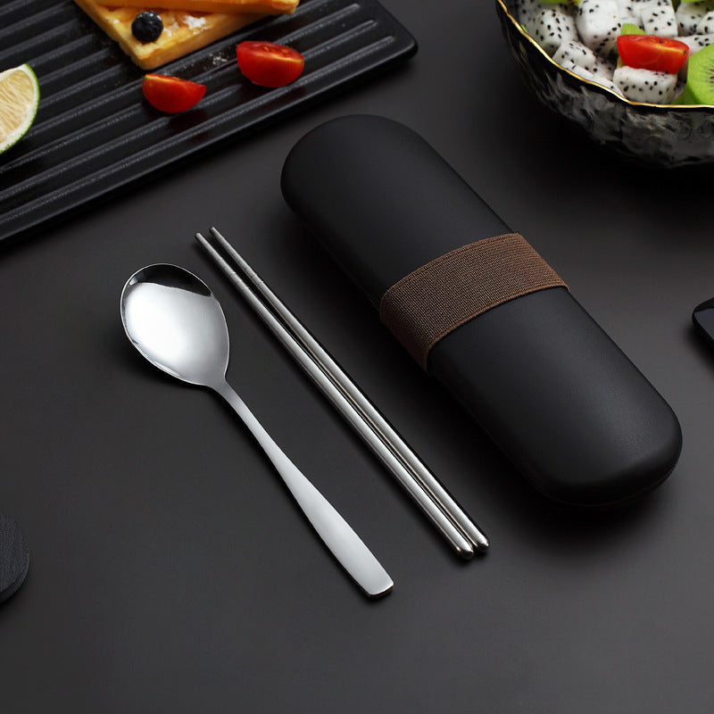 Stainless steel portable cutlery