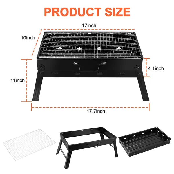 BBQ Charcoal Grill Grill Lightweight Smoker Grill For Camping Picnics
