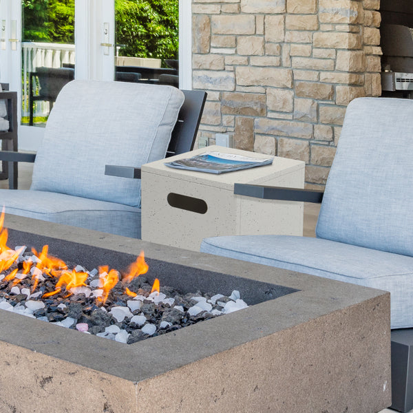 Marble Color Gas Storage Courtyard Table front view