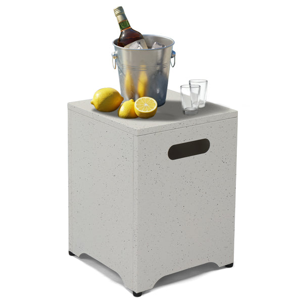 Marble Color Gas Storage Courtyard Table front view