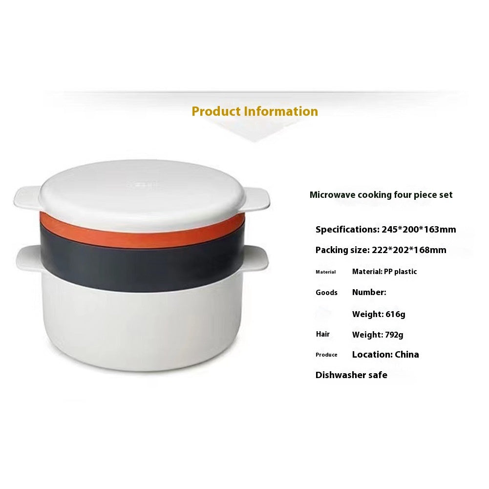  Microwave Oven Steaming Container